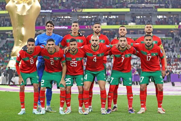 Morocco team v Portugal Quarter Final World Cup Qatar 2022