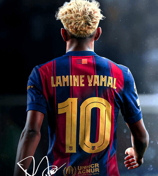 Lamine Yamal — Barcelona No.10 Jersey Poster