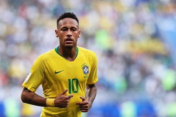 Neymar Jr Brazil v Mexico Last 16 World Cup 2018