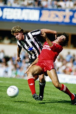 Paul Gascoigne and Mark Lawrenson