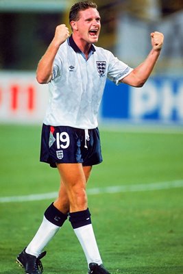 Paul Gascoigne celebrates 1990