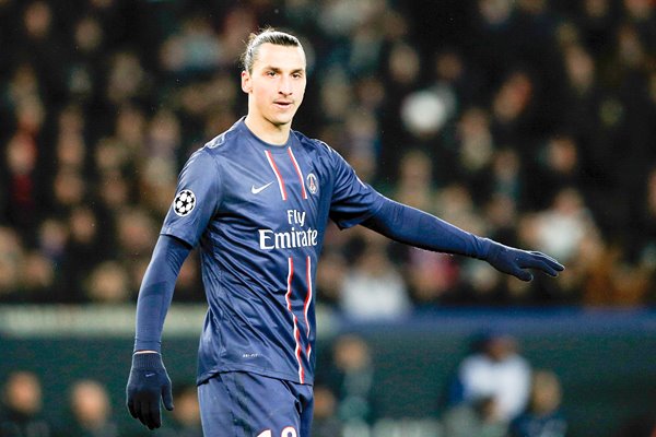 Portrait of Zlatan Ibrahimovic of Paris Saint-Germain