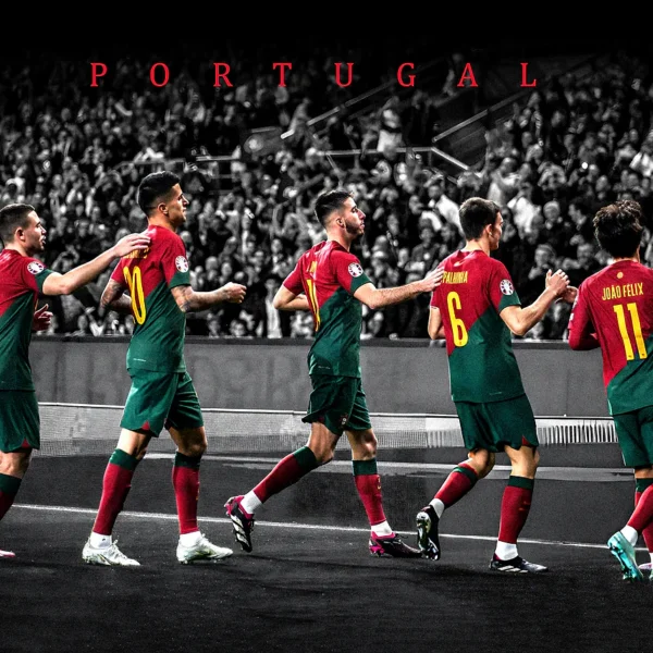 Portugal Football Team Celebration