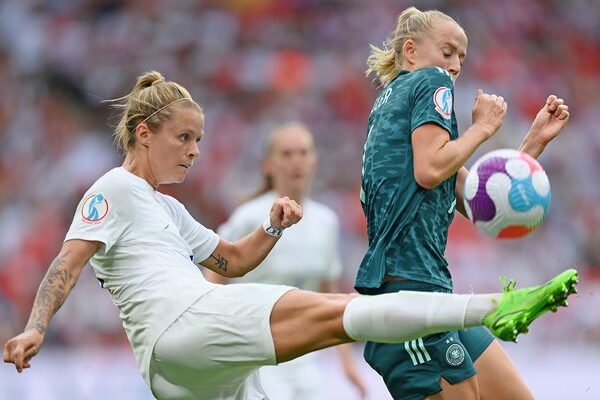 Rachel Daly England v Lea Schuller Germany Women's Euro Final 2022