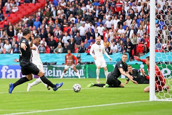 Raheem Sterling England scores v Germany Wembley Euro 2020