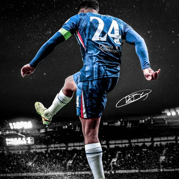 Reece James Kicking Ball