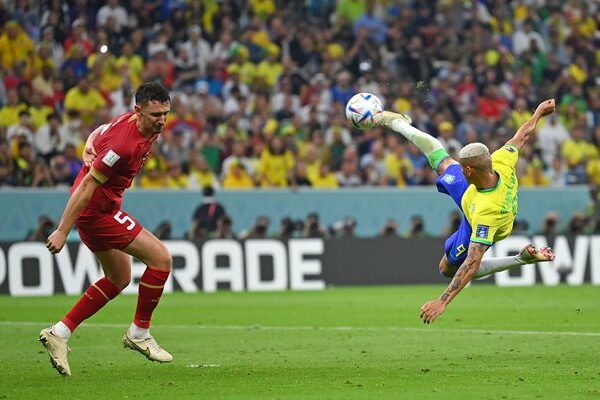Richarlison Brazil scores stunner v Serbia Group G World Cup Qatar 2022