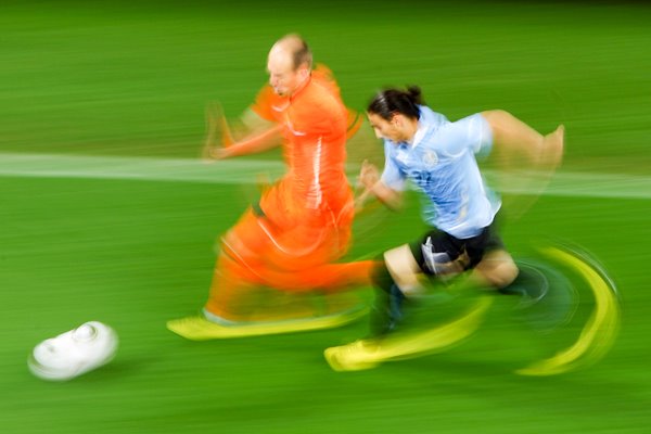 Robben blur - Holland v Uruguay World Cup 2010