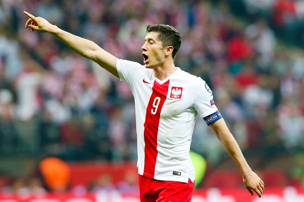Robert Lewandowski Poland v Germany