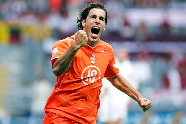 Ruud Van Nistelrooy celebrates