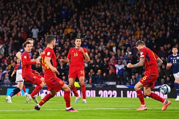 Scott McTominay Scotland scores v Spain EURO 2024 Qualifier 2023