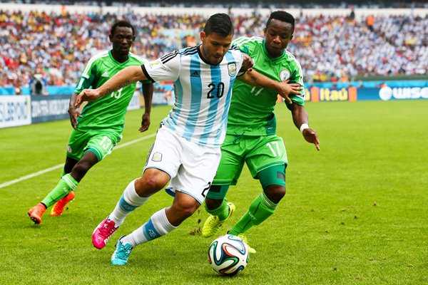 Sergio Aguero Argentina v Ogenyi Onazi Nigeria