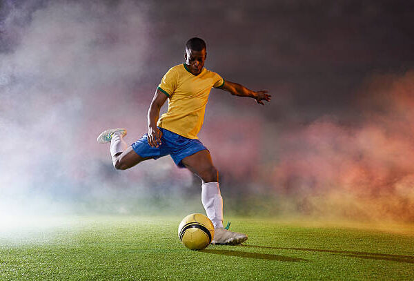 Soccer Shooting Power — Stadium Action Poster
