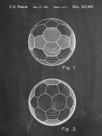 Soccer Ball Design Patent Print — Blueprint