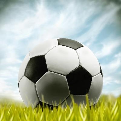 Soccer Ball on Grass — Classic Poster