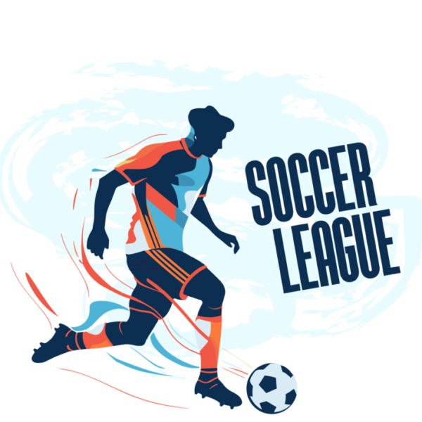 Soccer League — Action Illustration Poster