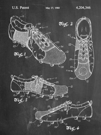 Soccer Cleats Patent Print