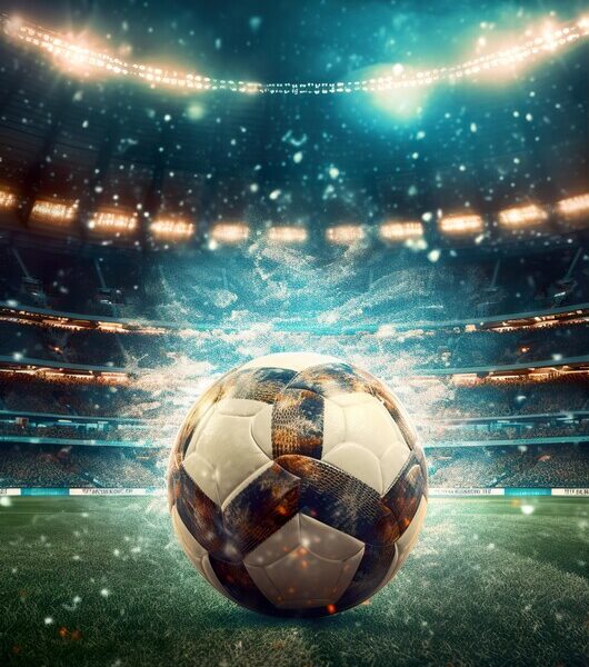Soccer Stadium — Night Lights Poster