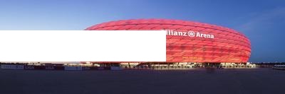 Allianz Arena Glowing at Dusk — Munich Poster