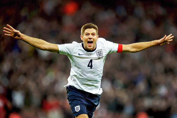 Steven Gerrard scores England v Poland Wembley 2013