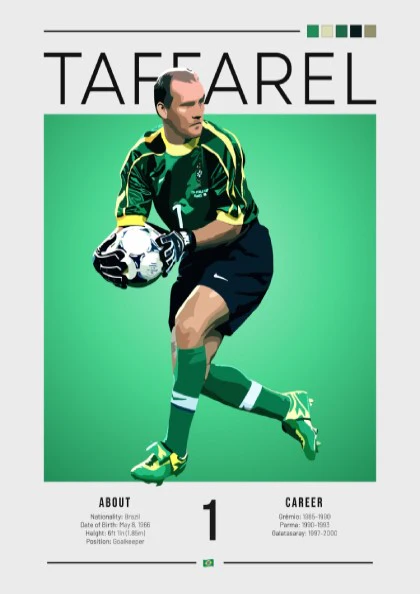 Taffarel Football Art - Brazil Wall Decor