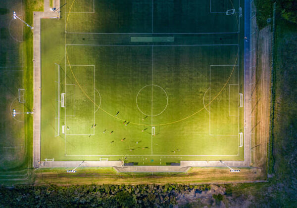 Aerial Stadium — Night Training Poster