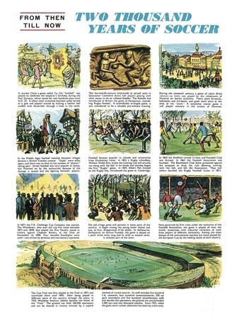 Two Thousand Years of Soccer — History Poster