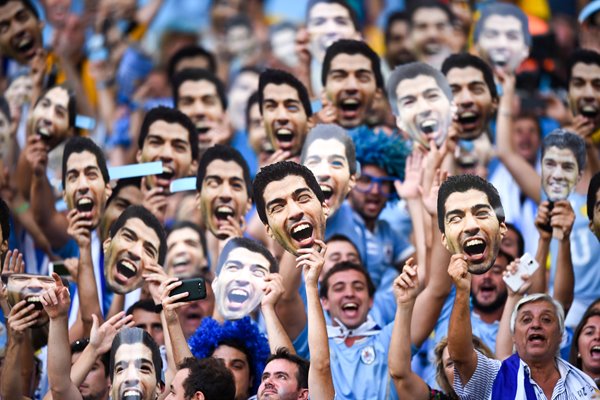 Uruguay fans 2014 World Cup
