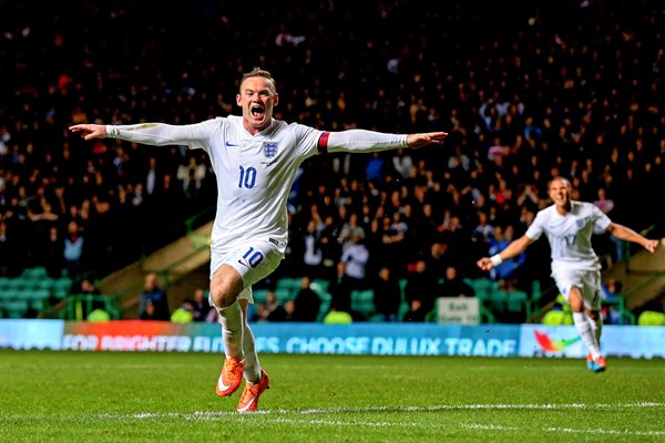 Wayne Rooney England v Scotland Glasgow 2014