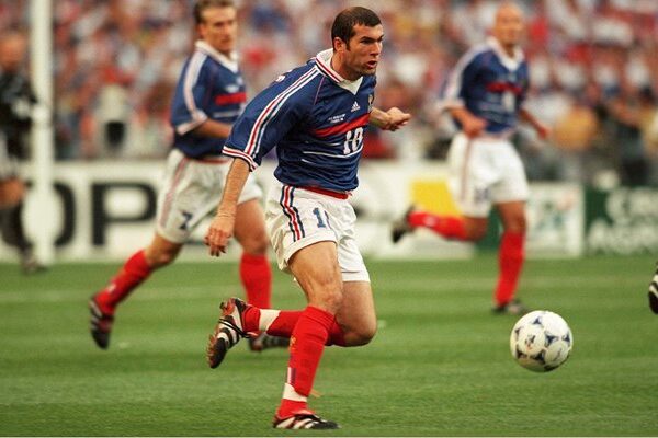 Zinedine Zidane France v Brazil World Cup Final 1998