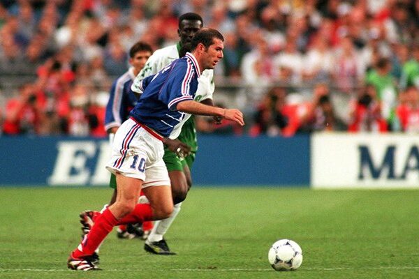 Zinedine Zidane France v Saudi Arabia World Cup 1998