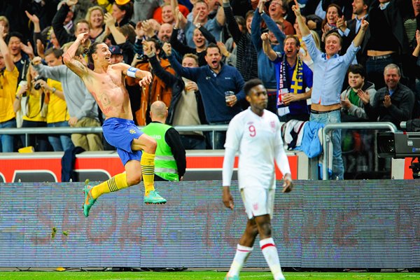 Zlatan 4 goals Ibrahimovic Sweden v England