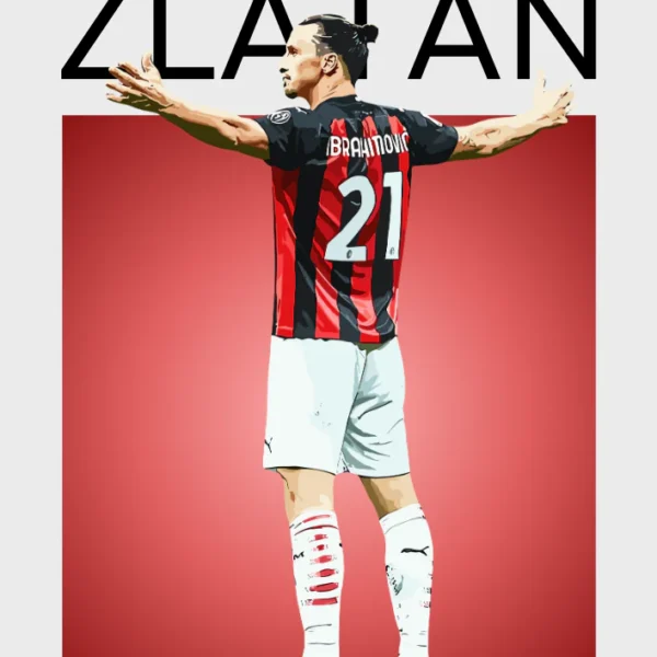 Zlatan Ibrahimović Poster – Iconic Football Legend Print